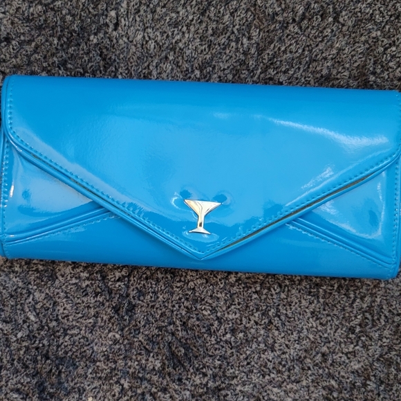 Tatyana Handbags - Tatyana Blue Martini Clutch Purse